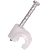 Kabelclip 7mm, wit, set 100st.