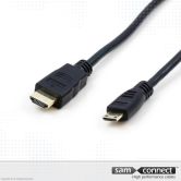 Mini HDMI naar HDMI kabel, 3m, m/m