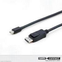 Displayport naar mini Displayport kabel, 1m, m/m